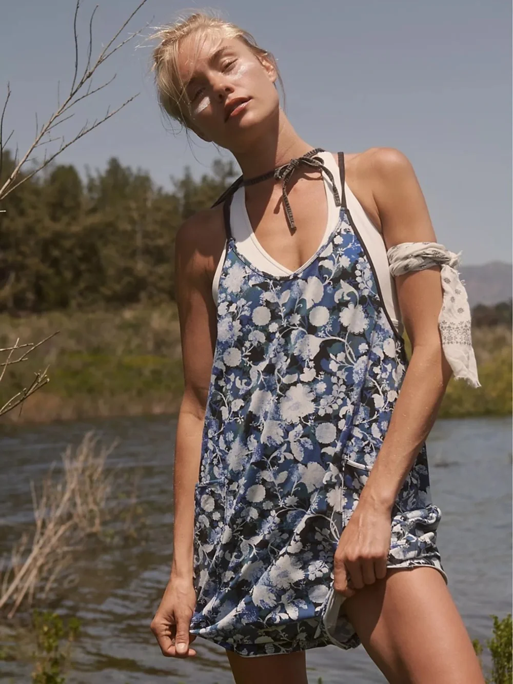 FP Movement Hot Shot Printed Romper, size S - Picture 2 of 9